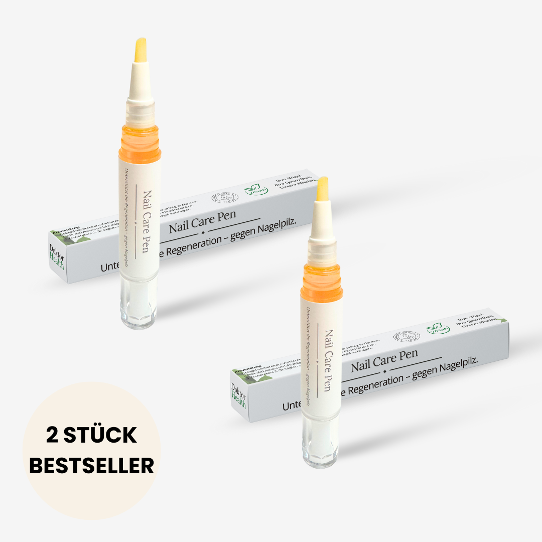 Nail Care Pen im Doppelpack – Bestseller für gesunde Nägel. Effektive Behandlung gegen Nagelpilz, stärkt brüchige Nägel und pflegt die Nagelhaut. Ideal zur täglichen Anwendung für gepflegte, starke Nägel.