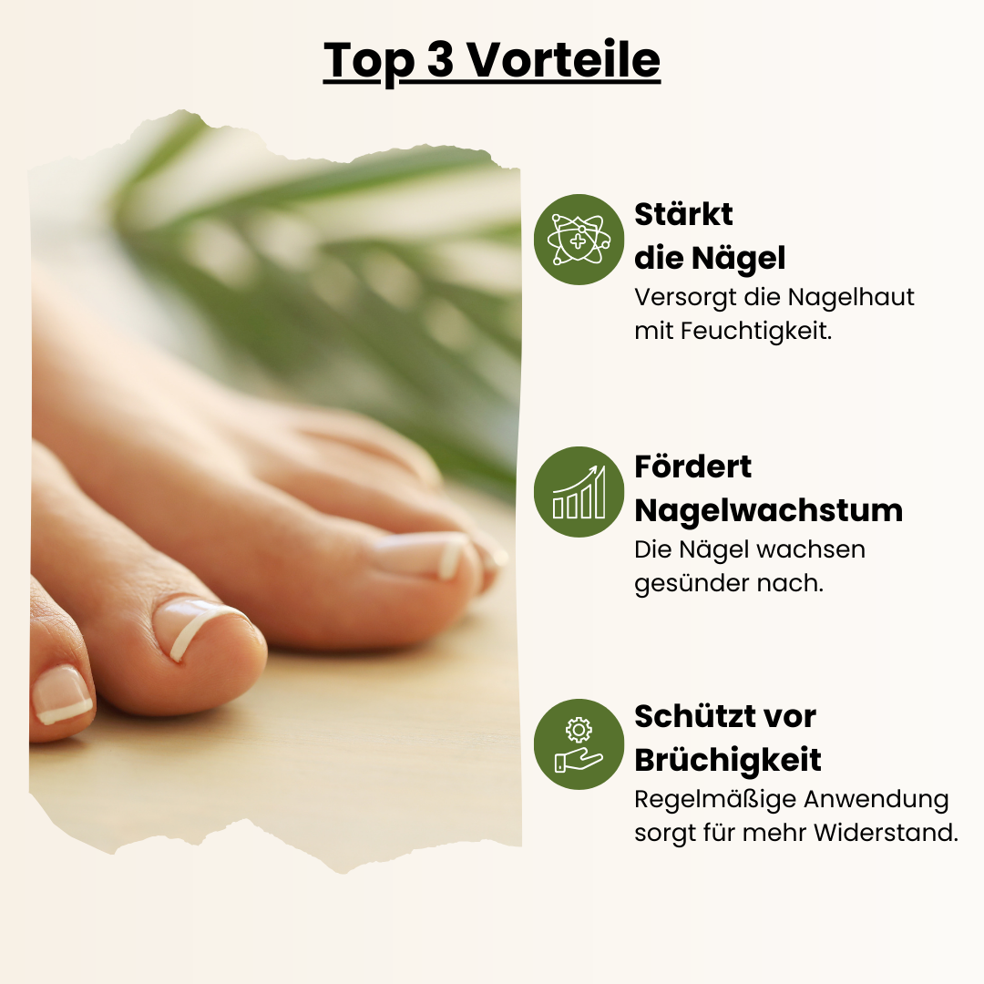 Nail Care Pen – Die ideale Lösung für starke, gesunde Nägel. Spendet Feuchtigkeit, fördert das Nagelwachstum und schützt vor Brüchigkeit. Die pflegende Formel stärkt die Nagelhaut und verbessert die Widerstandsfähigkeit der Nägel. Einfach in der Anwendung, perfekt für die tägliche Pflege und zur Unterstützung bei der Nagelregeneration.