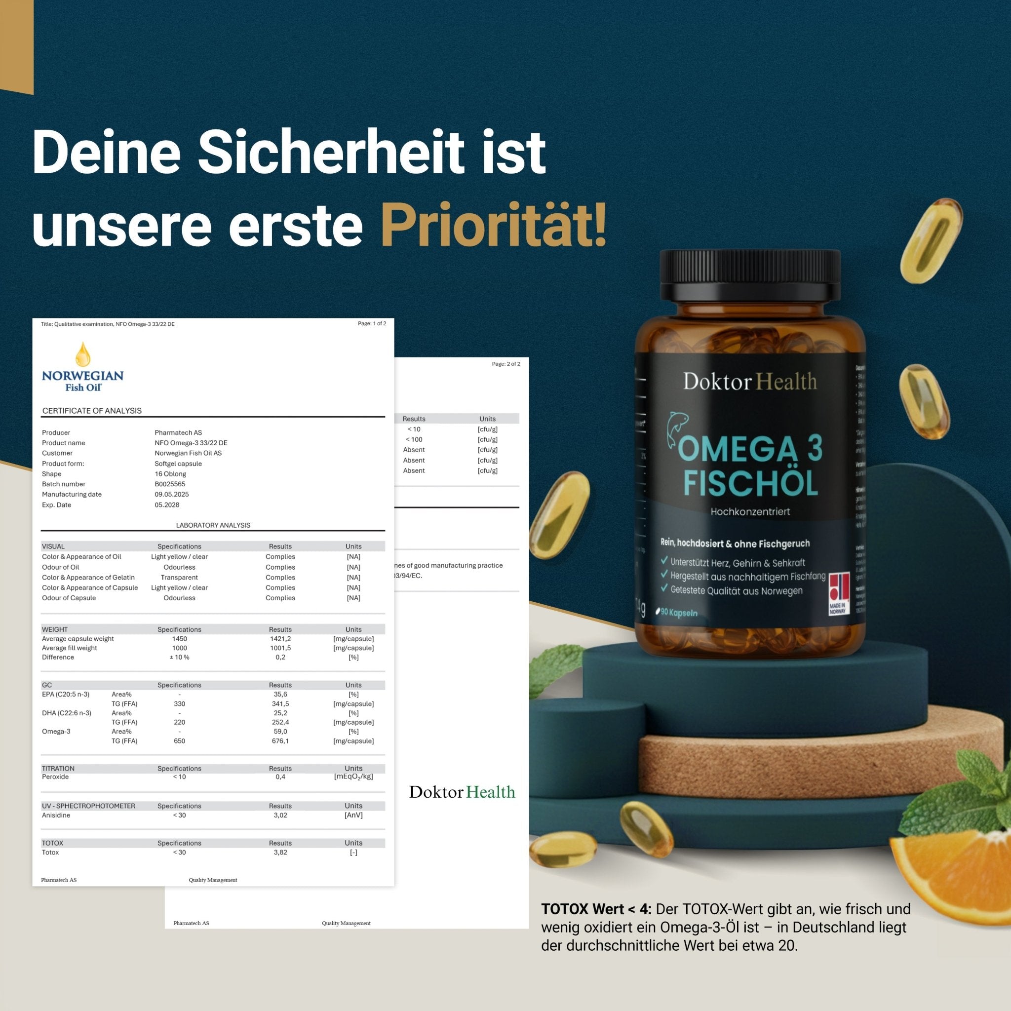 Omega 3 - Fischöl - Doktor Health