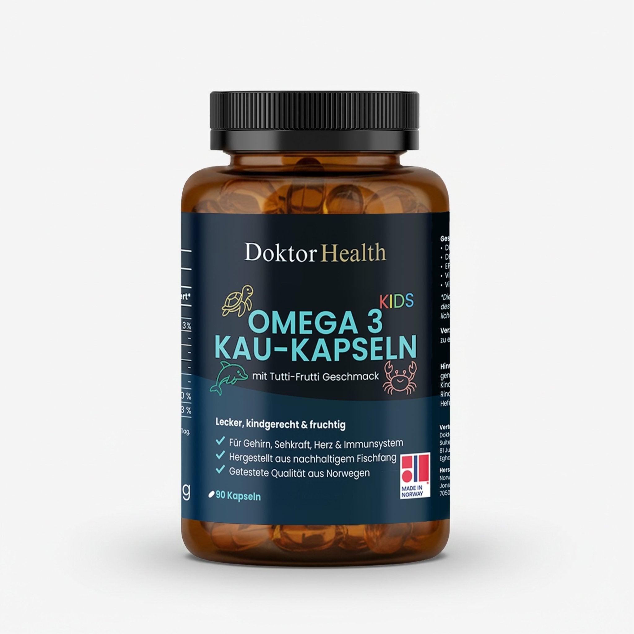 Omega 3 - Kau - Kapsel für Kinder - Doktor Health