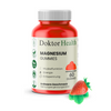 Doktor Health Magnesium Gummies mit Erdbeergeschmack – vegane Nahrungsergänzung für Muskelfunktion, Energie und Entspannung, 60 Stück, glutenfrei und ohne künstliche Zusätze.
