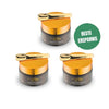 Doktor Health Shilajit Resin 3er-Pack – Beste Ersparnis mit 90g reinem Himalaya Shilajit. Jedes Set enthält drei Gläser à 30g Shilajit-Resin, reich an essenziellen Mineralien und Fulvinsäure. Inklusive goldener Dosierlöffel für einfache Handhabung. Ideal für mehr Energie, gesteigerte Ausdauer, verbesserte Regeneration und ganzheitliche Gesundheit. Sparen Sie mehr und genießen Sie maximale Vitalität mit der Kraft der Natur.