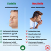 Vergleich Nasenstrips: Vorteile wie verbesserte Atmung, erholsamer Schlaf, medizinisch geprüft, sanft zur Haut. Nachteile ohne Nasenstrips: schlechter Atem, Mundtrockenheit, unruhiger Schlaf, erhöhtes Erkältungsrisiko.