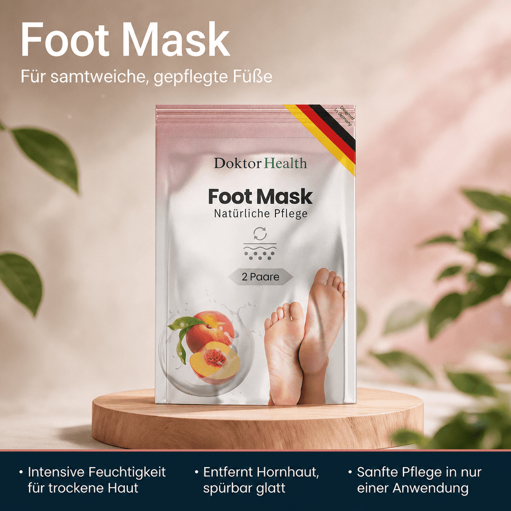 Hornhaut & raue Füße: Doktor Health Fußmaske 2 Paare – über 53 % günstiger
