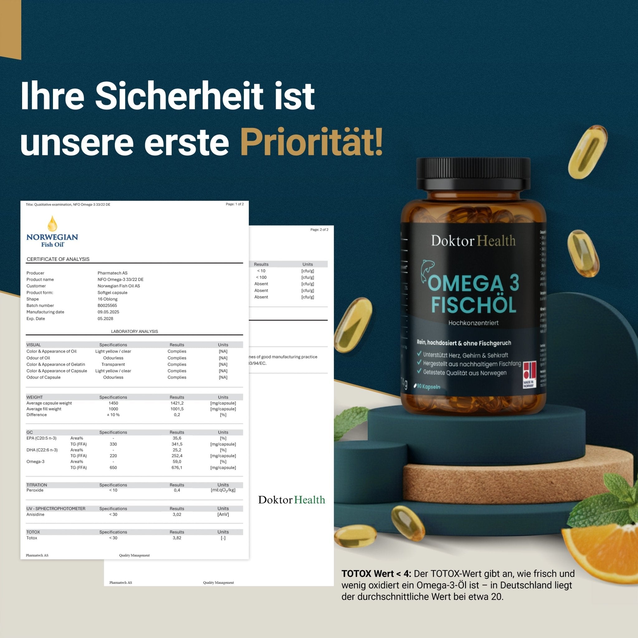 Omega 3 - Fischöl - Doktor Health